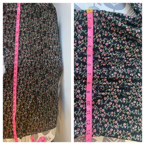 TOPSHOP PINTUCK FLORAL MINI SHIRT DRESS - Picture 5 of 10